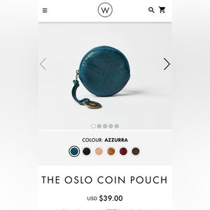 Wanderers Travel Co. Oslo coin pouch - Azurra